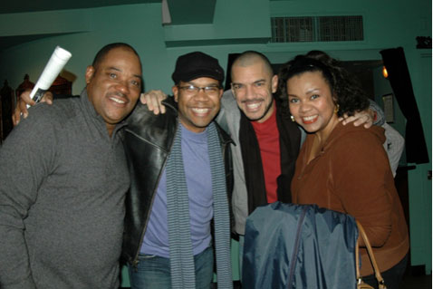 l-r: Lawrence Clayton, Darius de Haas, Dennis Stone and Aisha de Haas