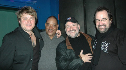 l-r: Rob Evan, Lawrence Clayton, Frank Wildhorn and Michael Lanning