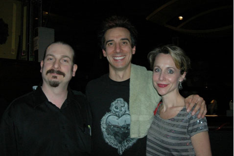 Frank Fagnano (sound engineer), Roger Cohen (drummer) and Carter Calvert
